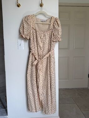 Floral puff sleeve dress